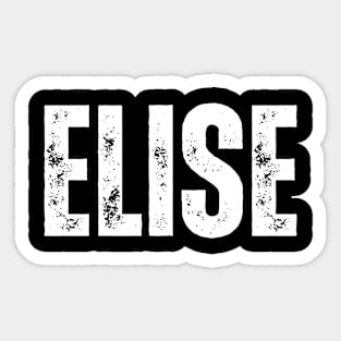 Elise Name Gift Birthday Holiday Anniversary Sticker